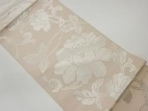 リサイクル　花唐草模様織出し袋帯